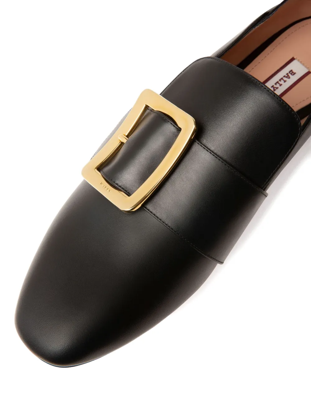 Bally Janelle leren muiltjes met gesp Zwart