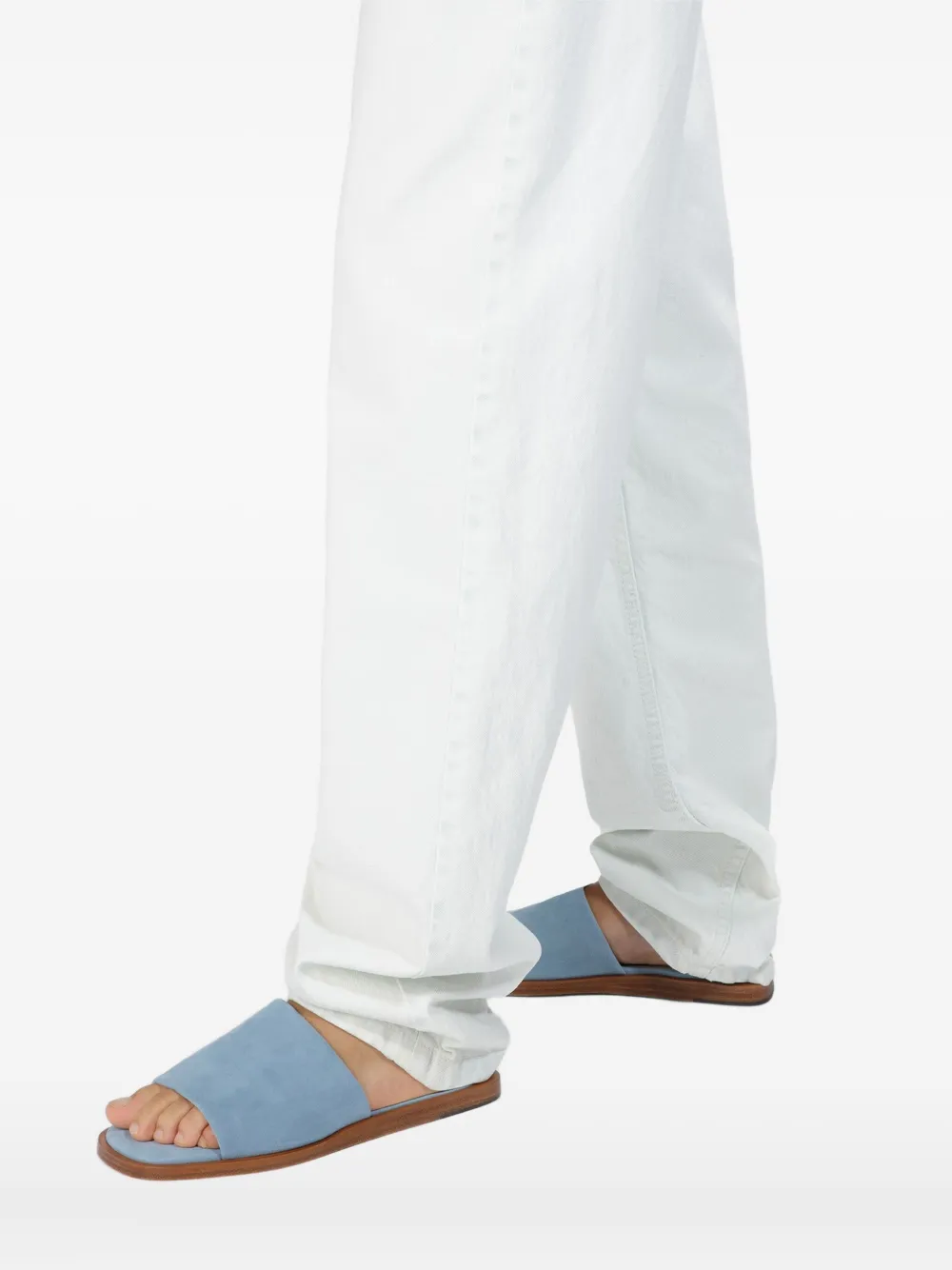 Bally Sabian leren sandalen met vierkante neus Blauw