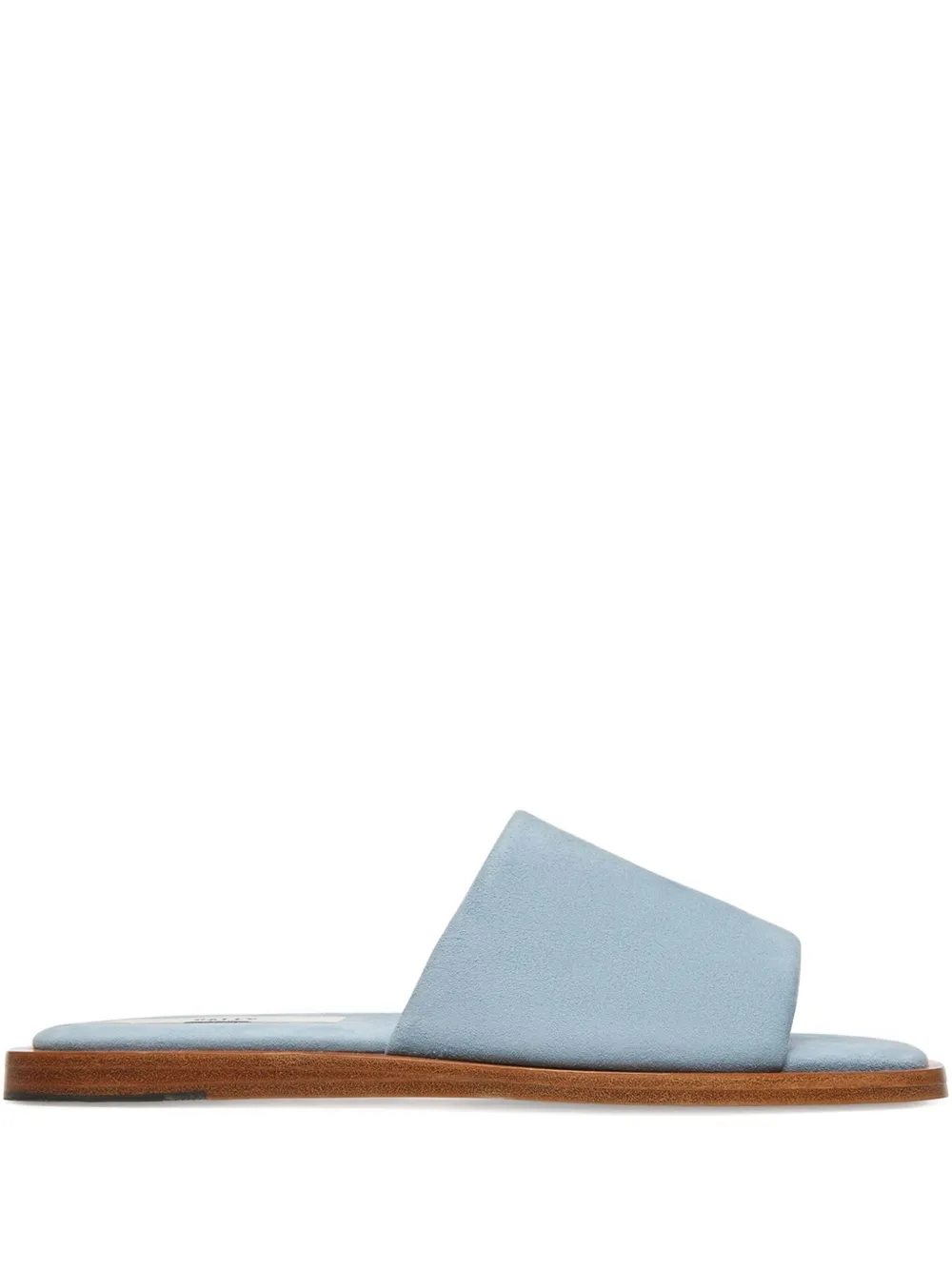 Bally Sabian square-toe leather sandals | Blue | Image 1