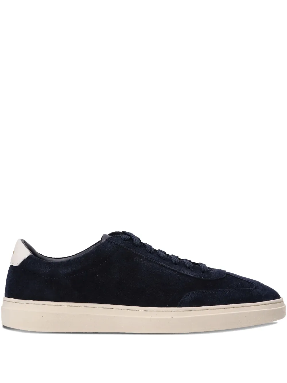 BOSS suede low-top sneakers Blue