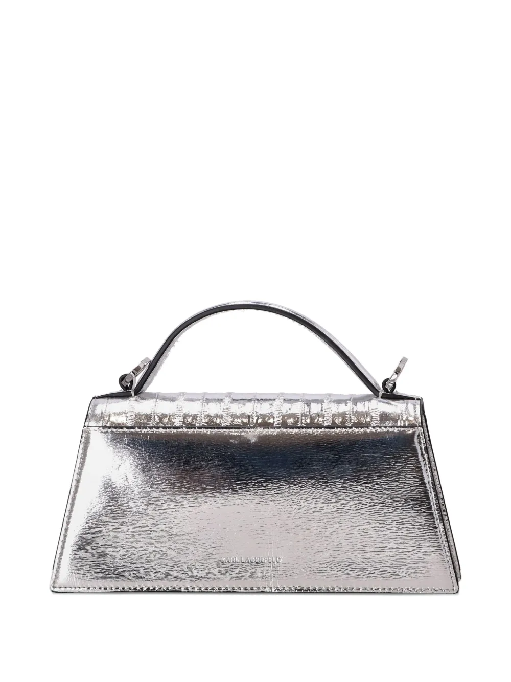 Karl Lagerfeld Metallic shopper Zilver