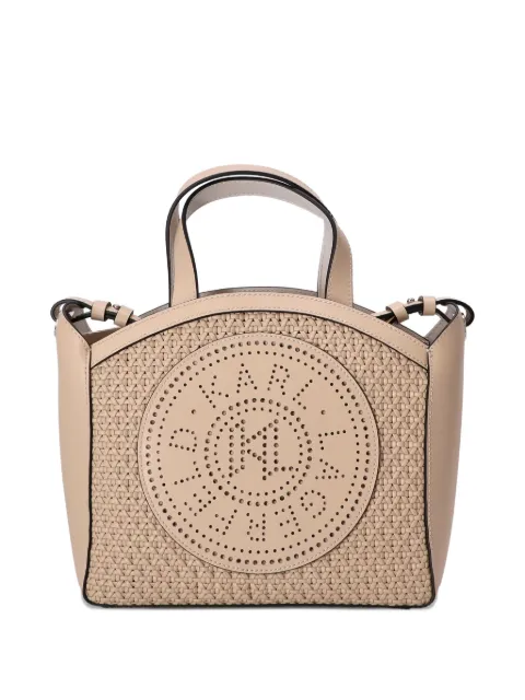 Karl Lagerfeld tote con logo perforado