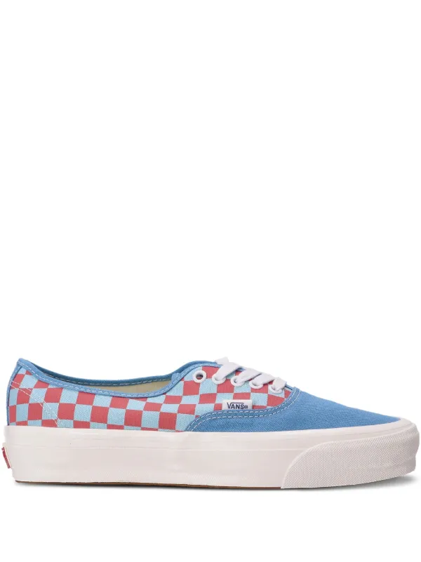 Vans Checkerboard Canvas Sneakers Blue FARFETCH PH