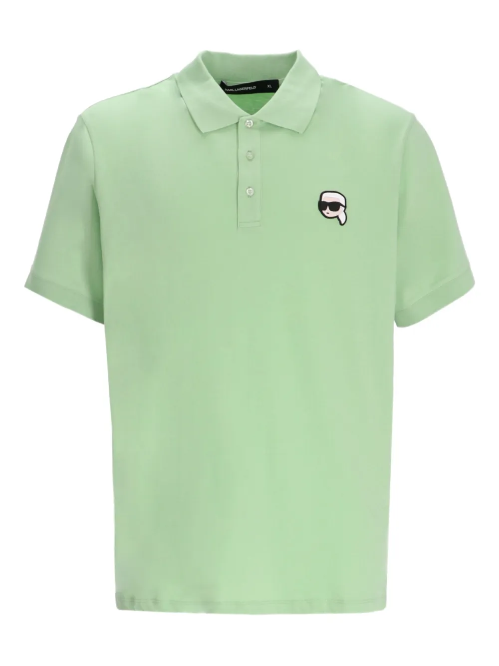 Karl Lagerfeld Poloshirt met Ikon-applicatie Groen