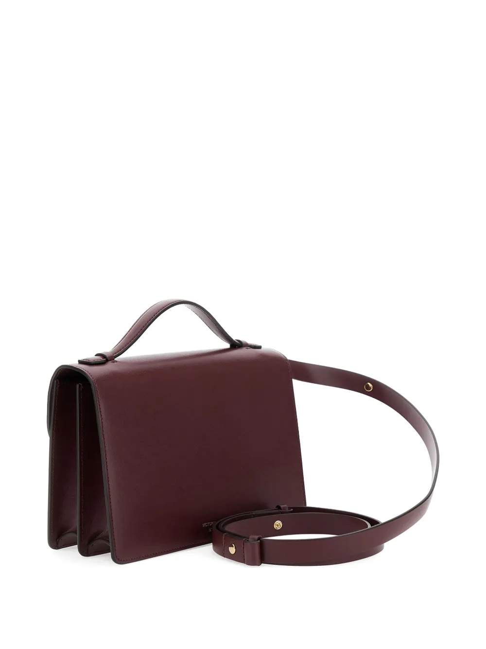 Victoria Beckham logo-plaque leather bag - Rood