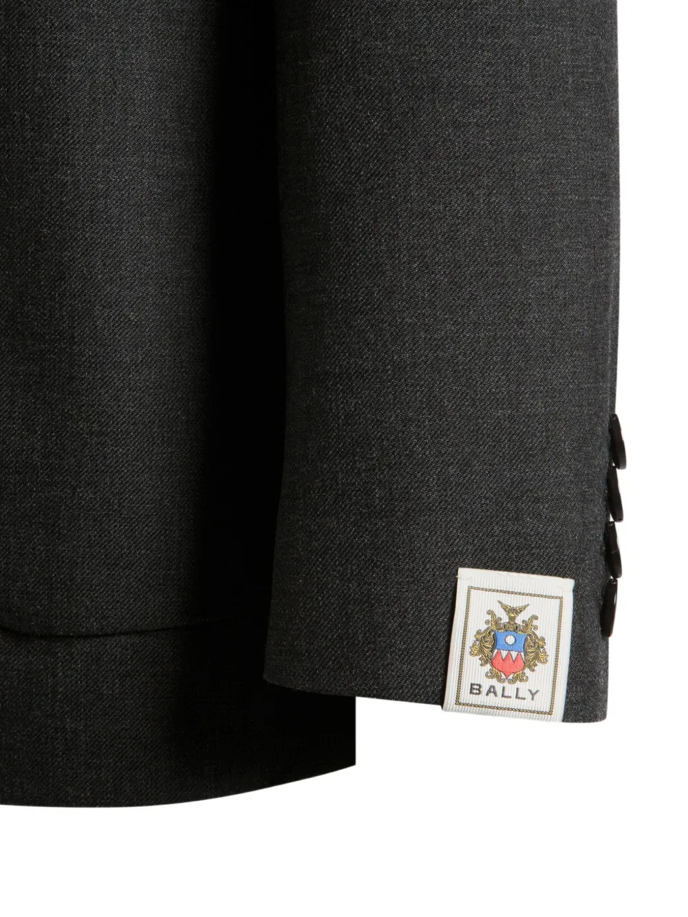 Bally Blazer met enkele rij knopen Grijs