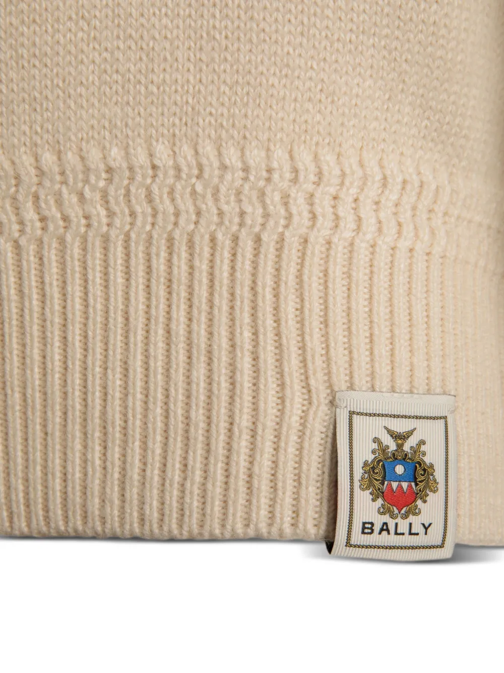 Bally Turtleneck Long-sleeve Sweater In Neutral