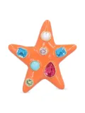 Kenneth Jay Lane Vintage Star brooch - Orange