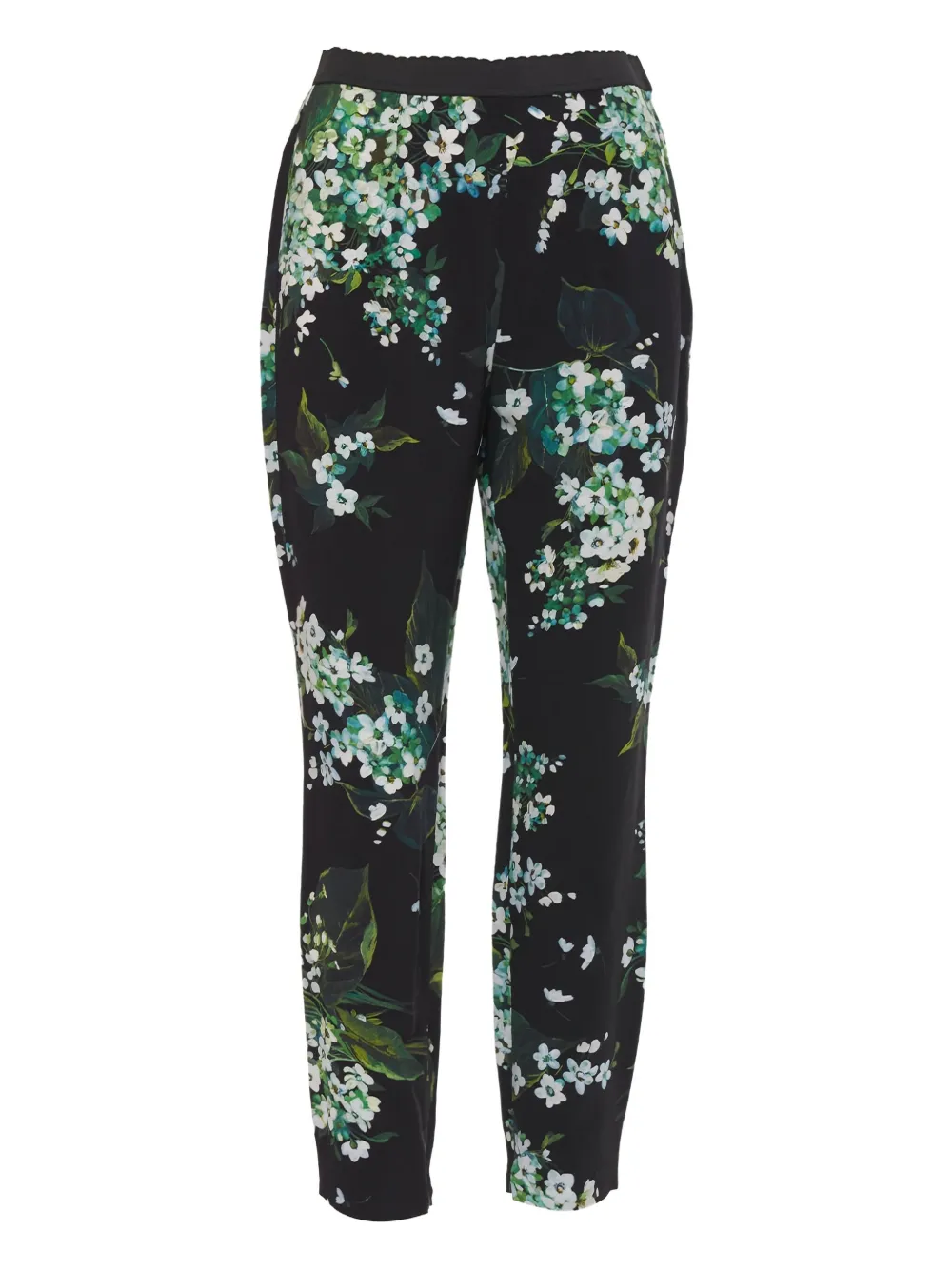 Dolce & Gabbana Pre-Owned floral-print trousers - Nero