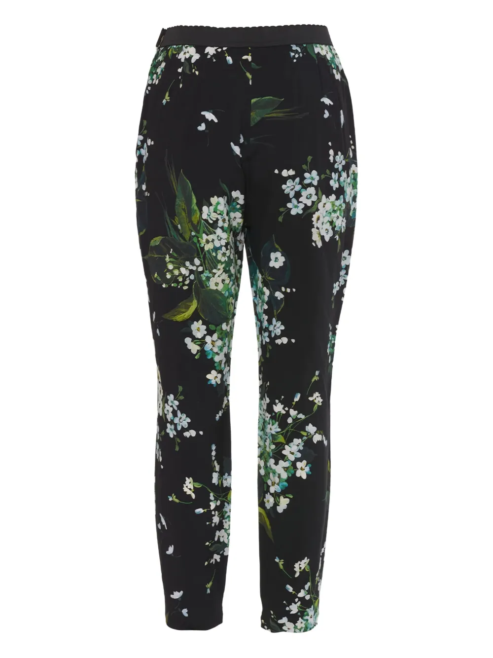 Dolce & Gabbana Pre-Owned Broek met bloemenprint - Zwart