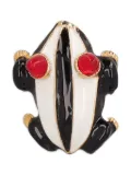 Kenneth Jay Lane Vintage frog brooch - Black