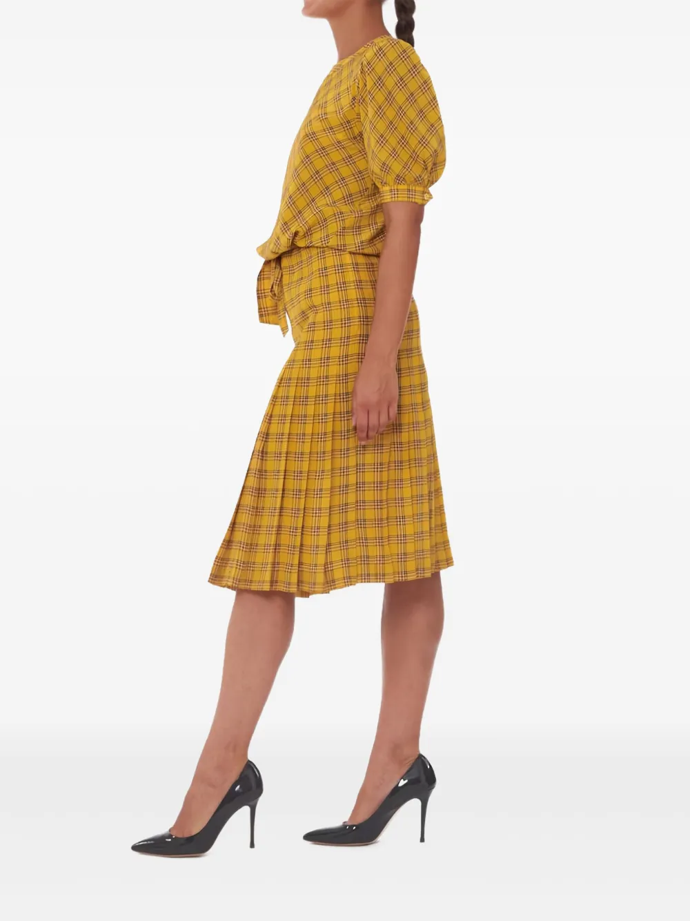 Pre-owned Chanel Check-print Suit