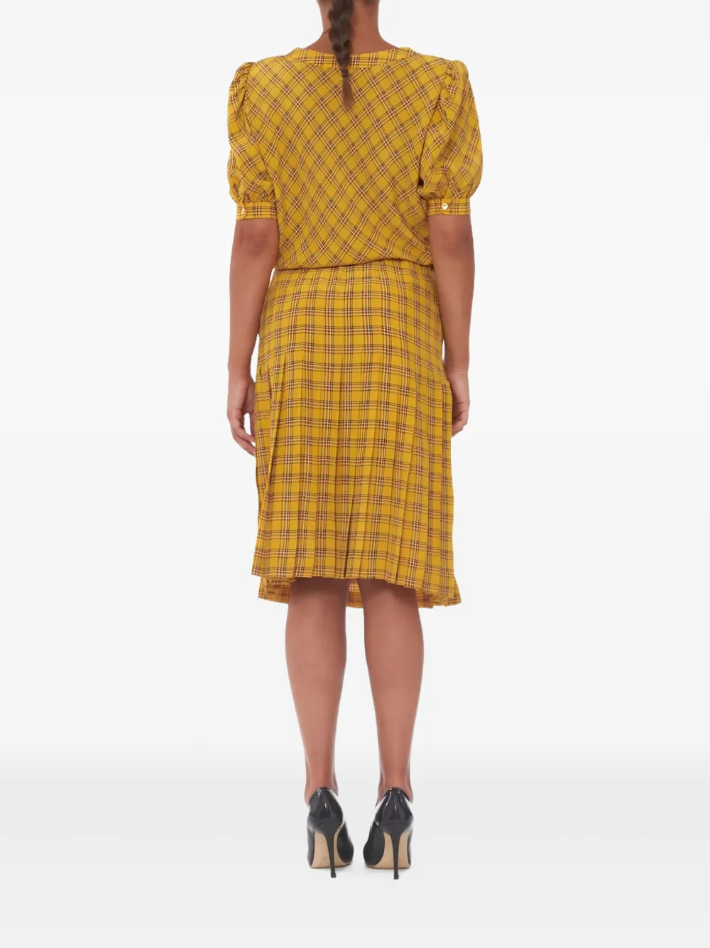 Pre-owned Chanel Check-print Suit