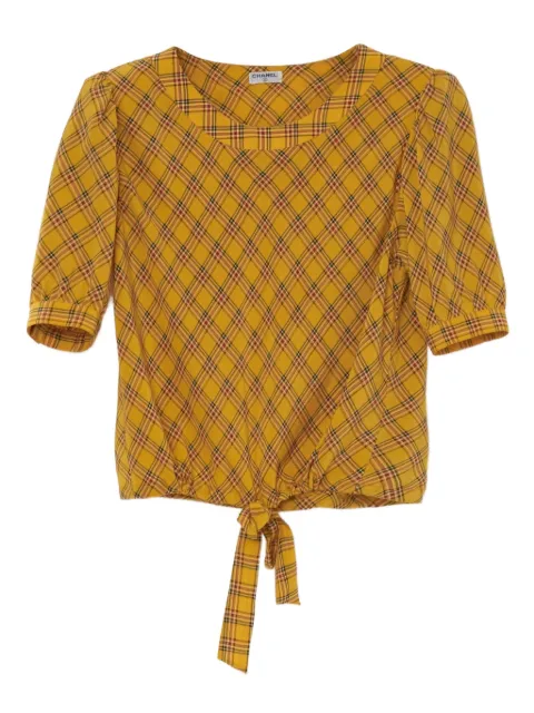 CHANEL Pre-Owned check-print suit