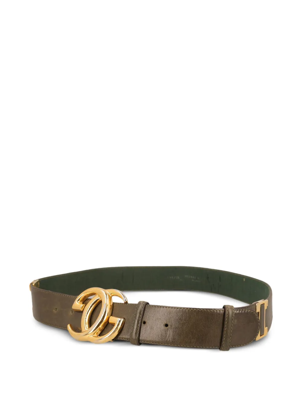 Gucci Pre-Owned leather bucket belt - ブラウン Gucci Pre-Owned leather bucket belt - ブラウン
