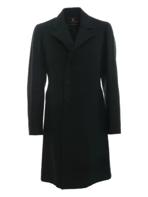 Saint Laurent Pre-Owned ダブルブレスト トレンチコート | ブラック