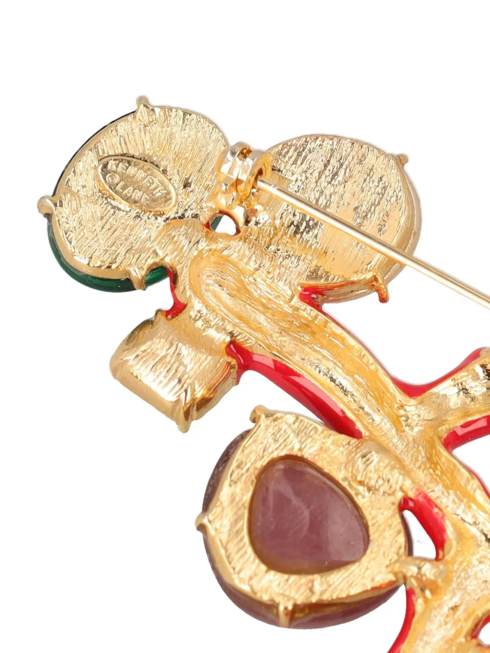 Pre-owned Kenneth Jay Lane Vintage Coral Branch Brooch