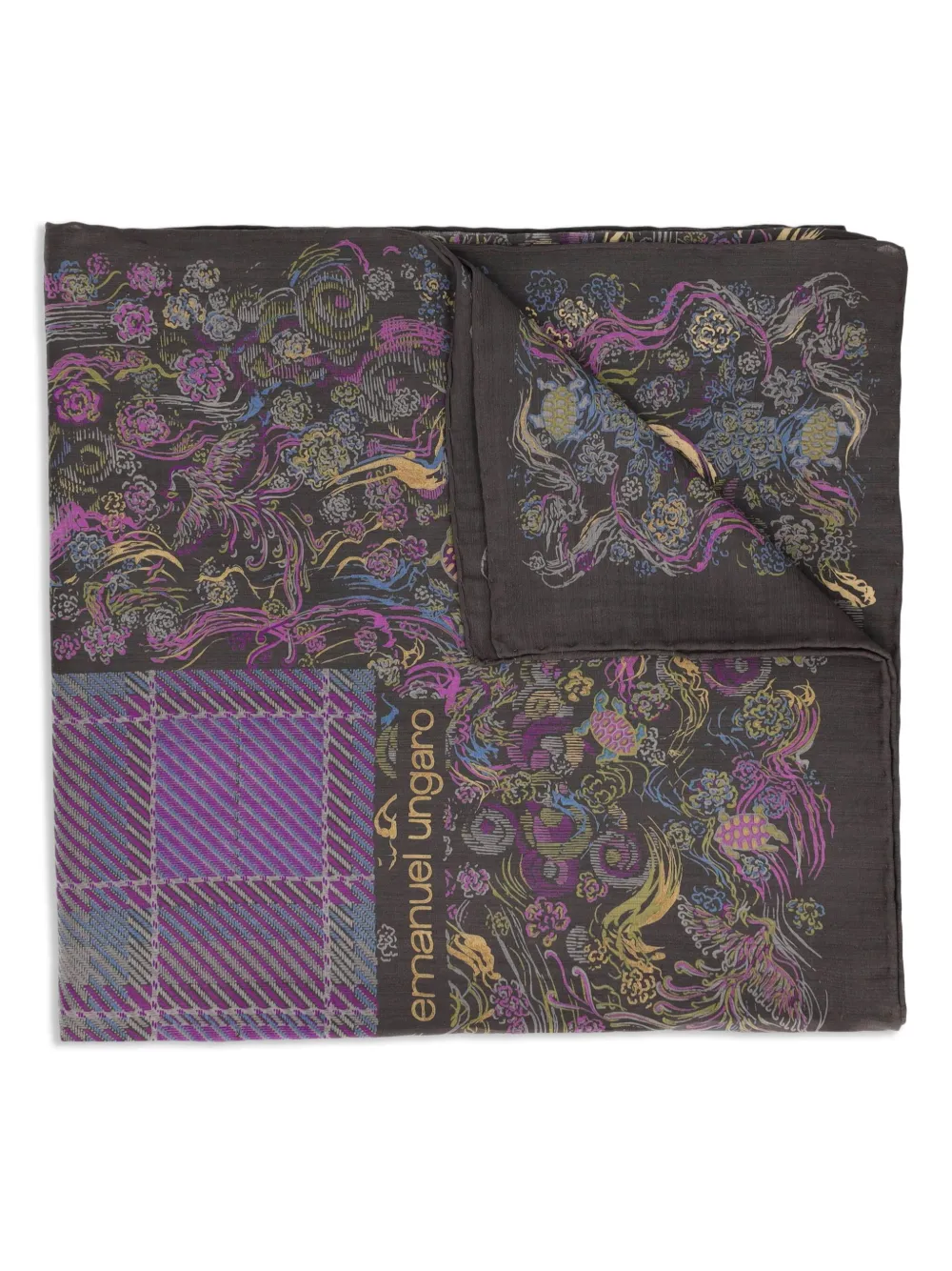 Emanuel Ungaro Pre-Owned mascada de seda con motivo | Image 2