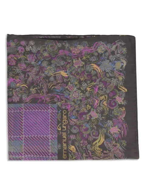 Emanuel Ungaro Pre-Owned mascada de seda con motivo