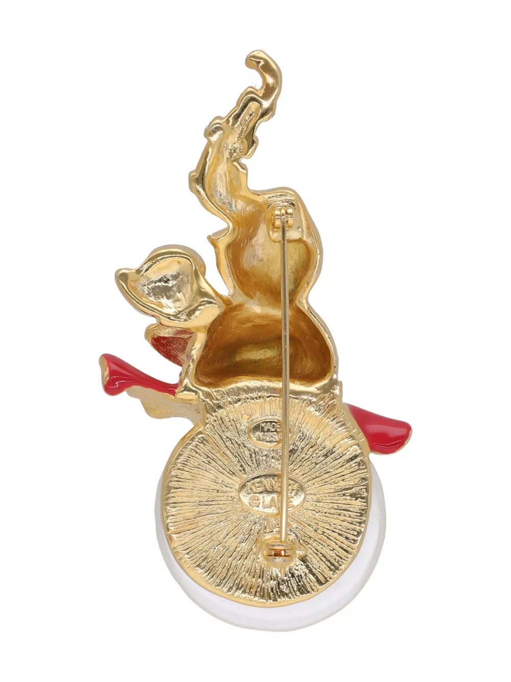 Pre-owned Kenneth Jay Lane Vintage  Juggling Elephant Brooch