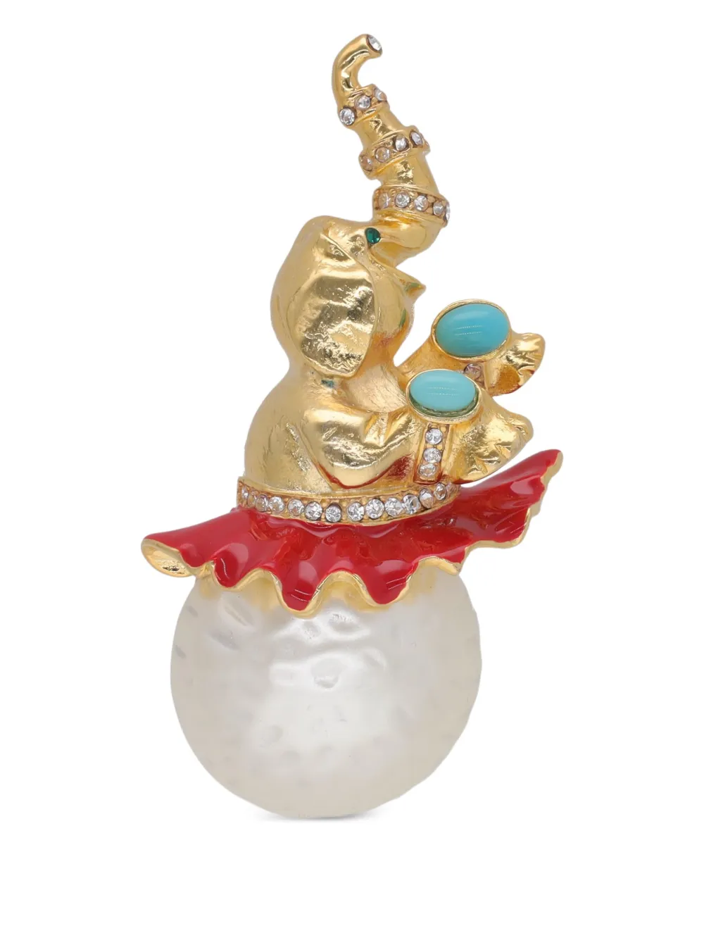 pre-owned Juggling Elephant brooch