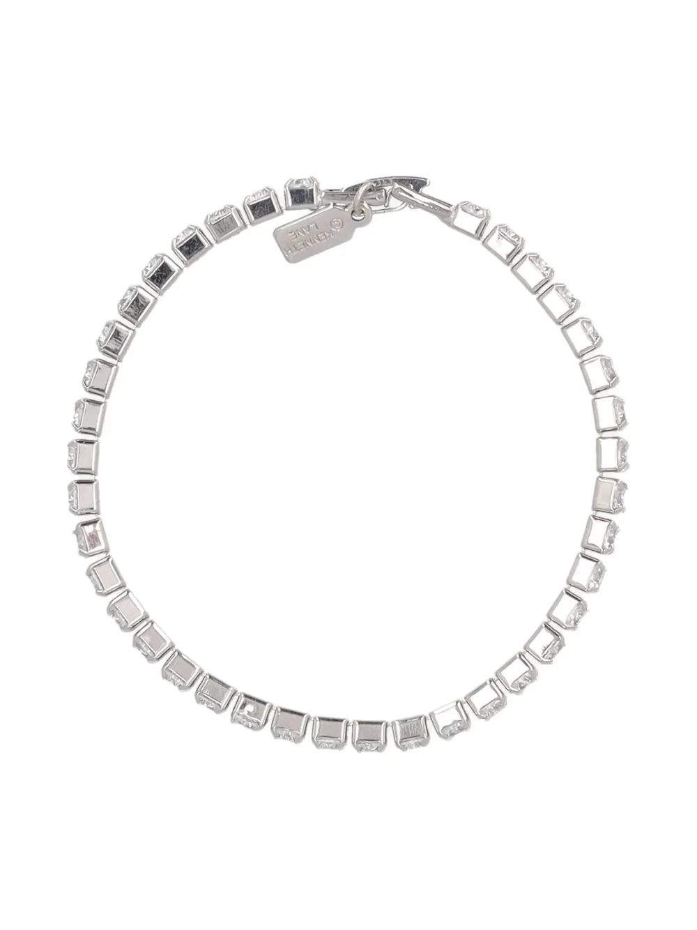 Pre-owned Kenneth Jay Lane Vintage  Rhinestone-embellished Tennis Bracelet
