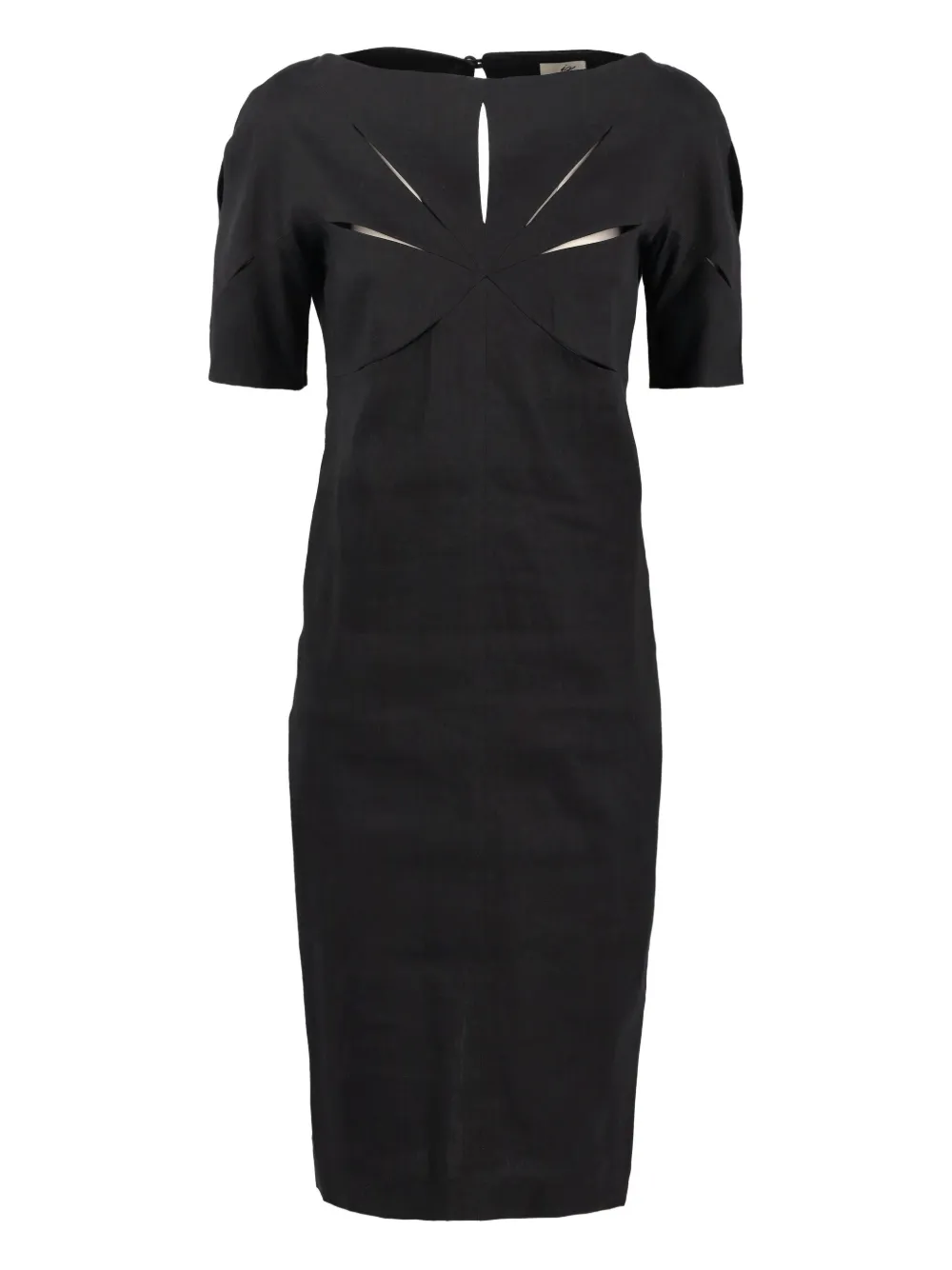 Romeo Gigli Pre-Owned vestido midi con aberturas | negro | Image 1