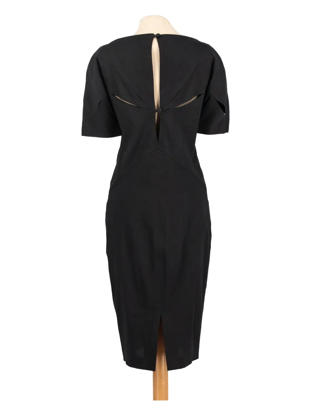 Romeo Gigli Pre-Owned cut-out midi dress - Zwart