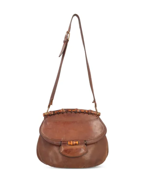 Gucci Pre-Owned 1970s Bamboo-detailed shoulder bag