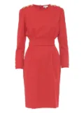 Mario Borsato Vintage wool midi dress - Red