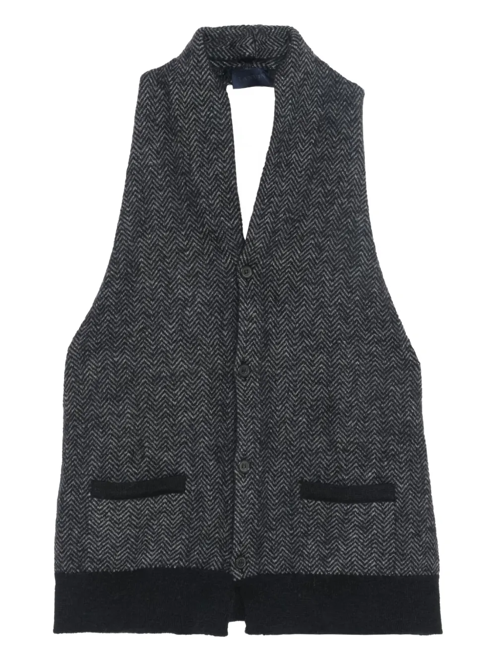 Lanvin Pre-Owned knitted waistcoat - Grigio