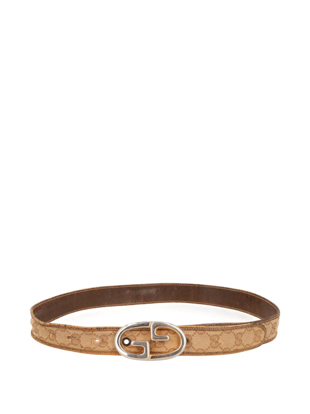 Pre-owned Gucci Monogram Belt