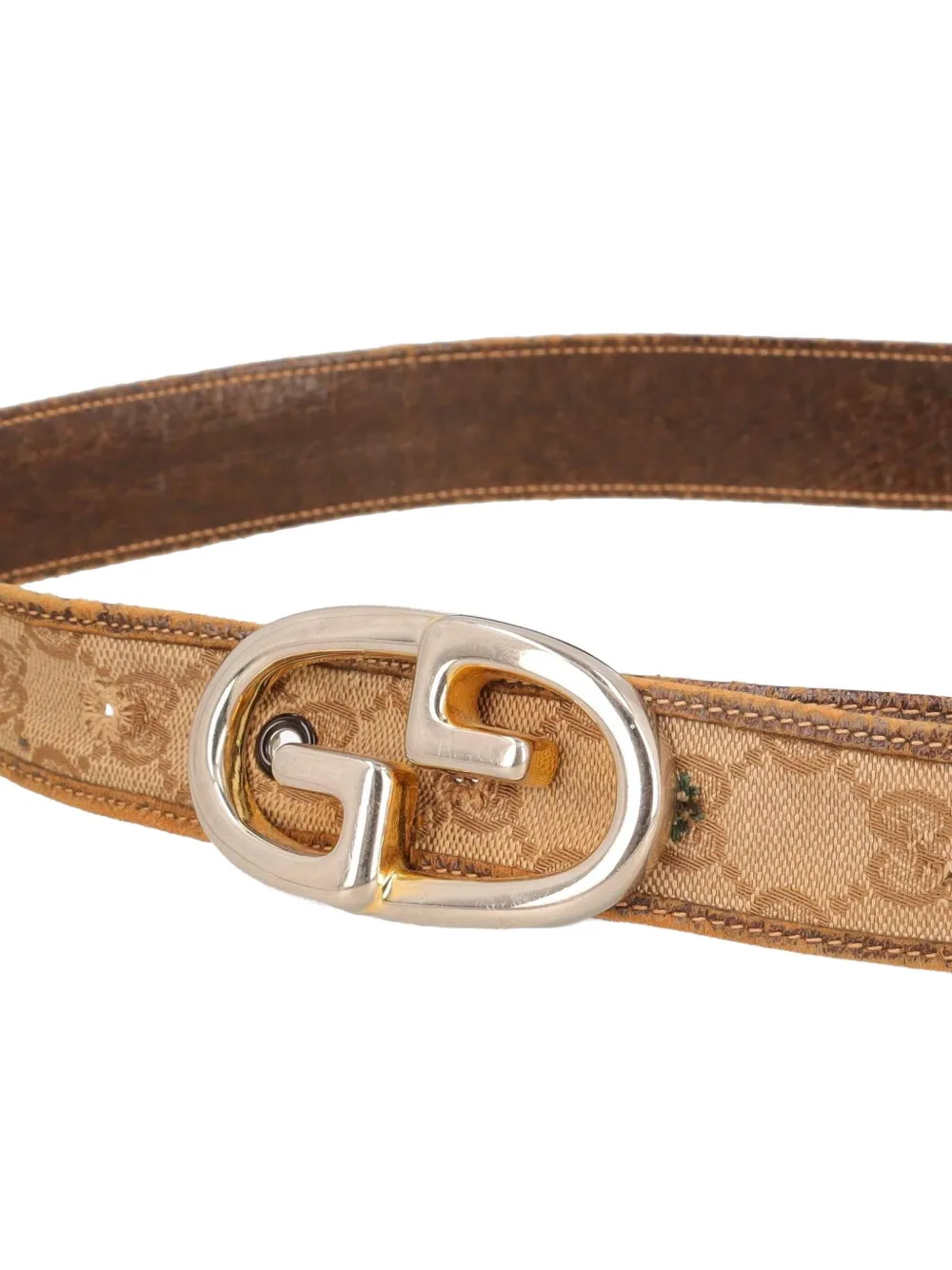 Pre-owned Gucci Monogram Belt