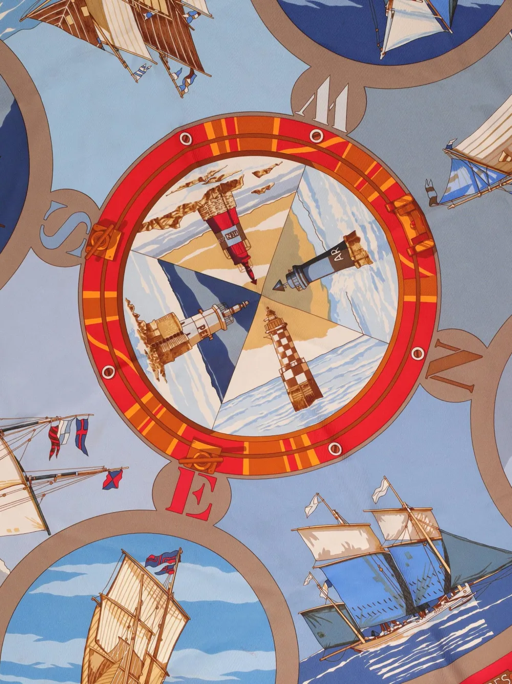 Pre-owned Hermes Belle Amures By Loïc Dubigeon Scarf