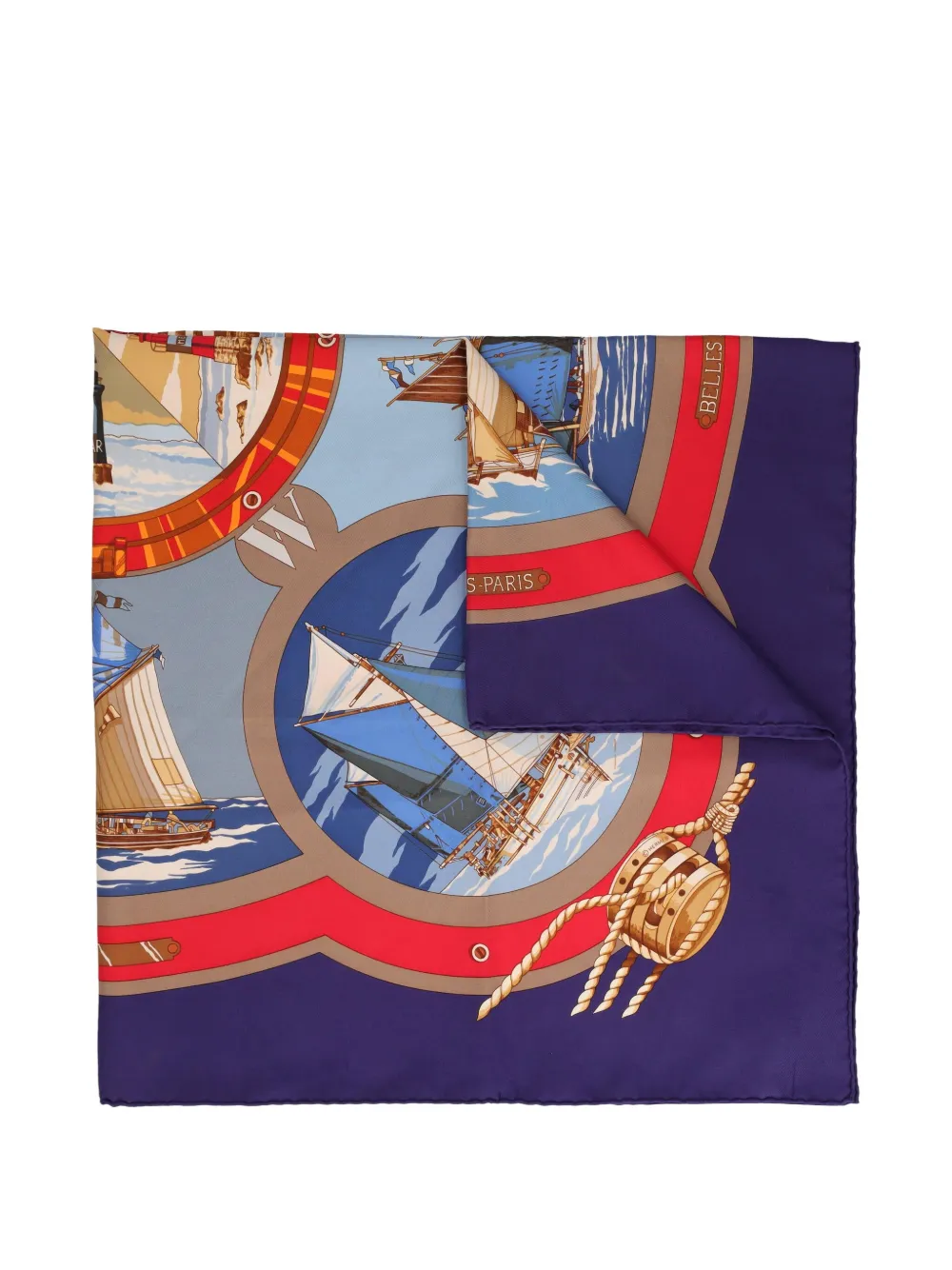 Pre-owned Hermes Belle Amures By Loïc Dubigeon Scarf