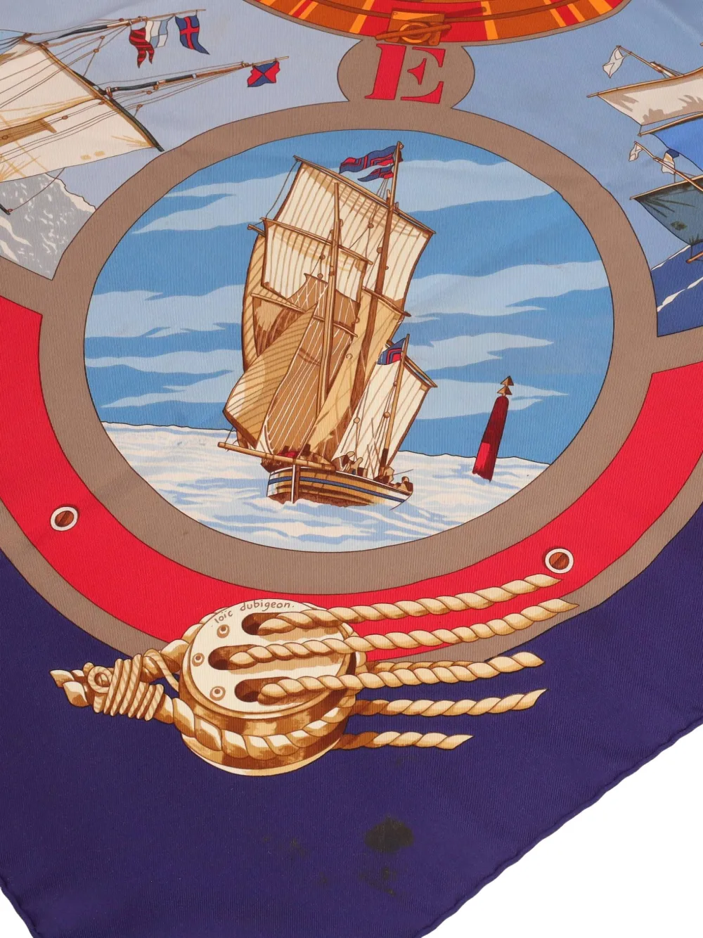 Pre-owned Hermes Belle Amures By Loïc Dubigeon Scarf