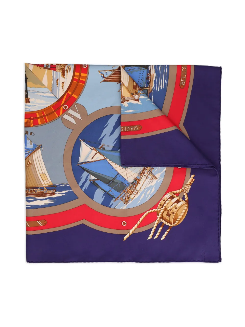 Hermès Pre-Owned écharpe Belle Amures By Loïc Dubigeon | bleu | Image 1