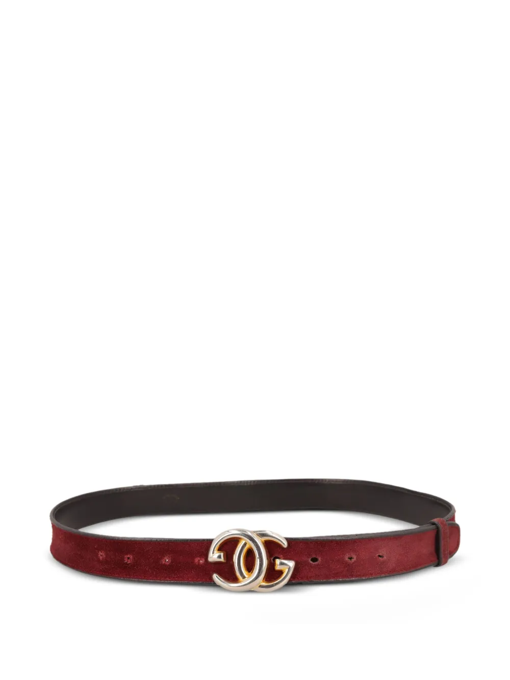 Gucci Pre-Owned suede buckle belt - レッド Gucci Pre-Owned suede buckle belt - レッド