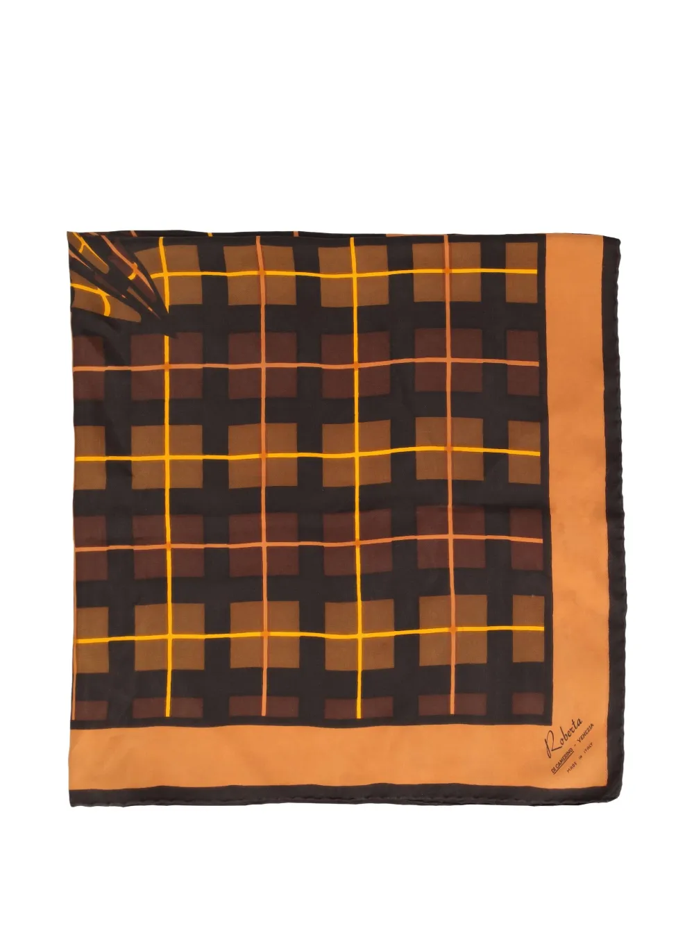 Pre-owned Roberta Di Camerino Trompe-l'oeil Scarf