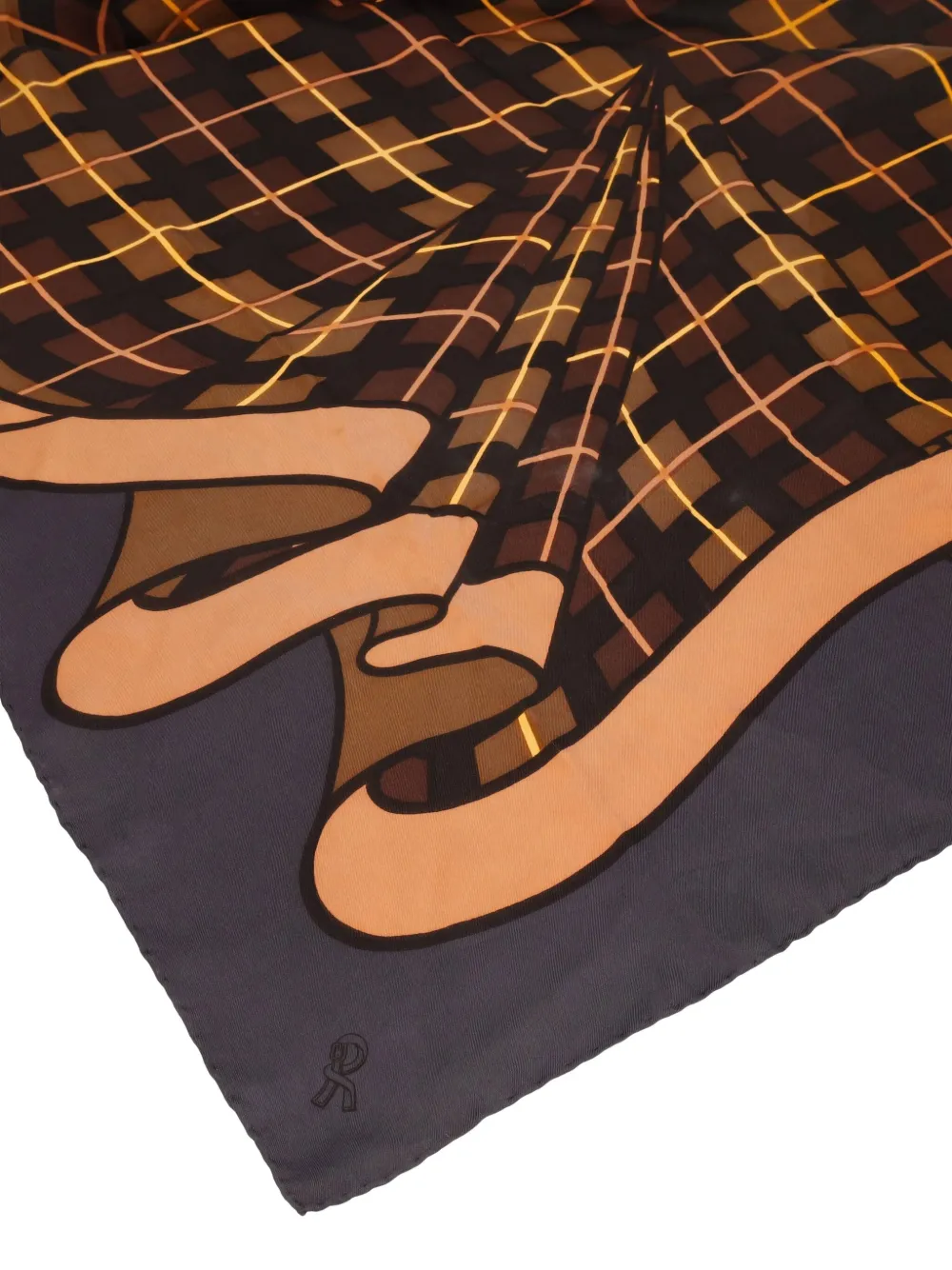 Pre-owned Roberta Di Camerino Trompe-l'oeil Scarf