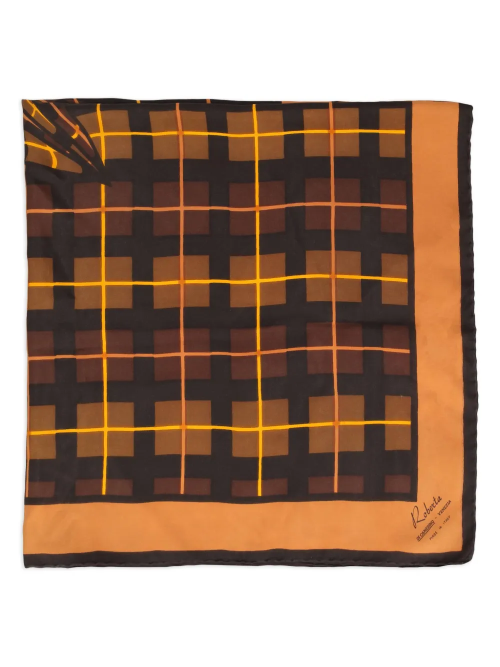 Roberta  di Camerino Pre-Owned mascada en trompe l'oeil | naranja | Image 1