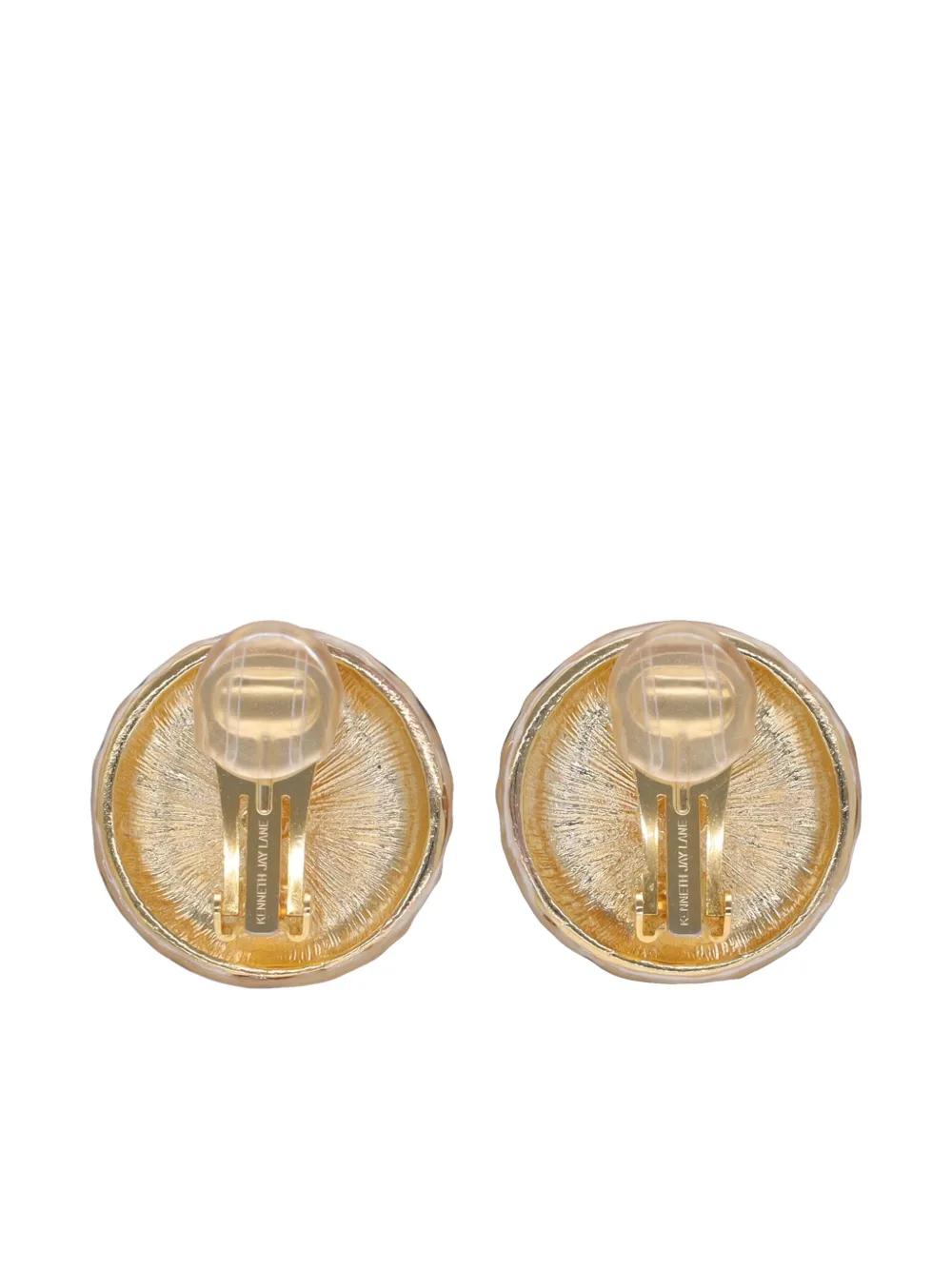 Pre-owned Kenneth Jay Lane Vintage Animal-print Clip-on Earrings
