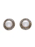 Kenneth Jay Lane Vintage animal-print clip-on earrings - Gold