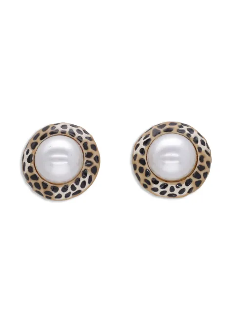 Kenneth Jay Lane Vintage animal-print clip-on earrings