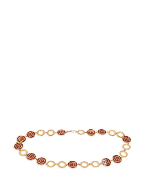 Mila Schon Vintage logo-embellished chain belt