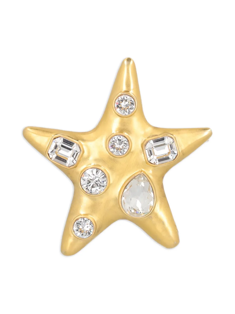 Kenneth Jay Lane Vintage Pre-Owned Star brooch - ゴールドトーン Kenneth Jay Lane Vintage Pre-Owned Star brooch - ゴールドトーン