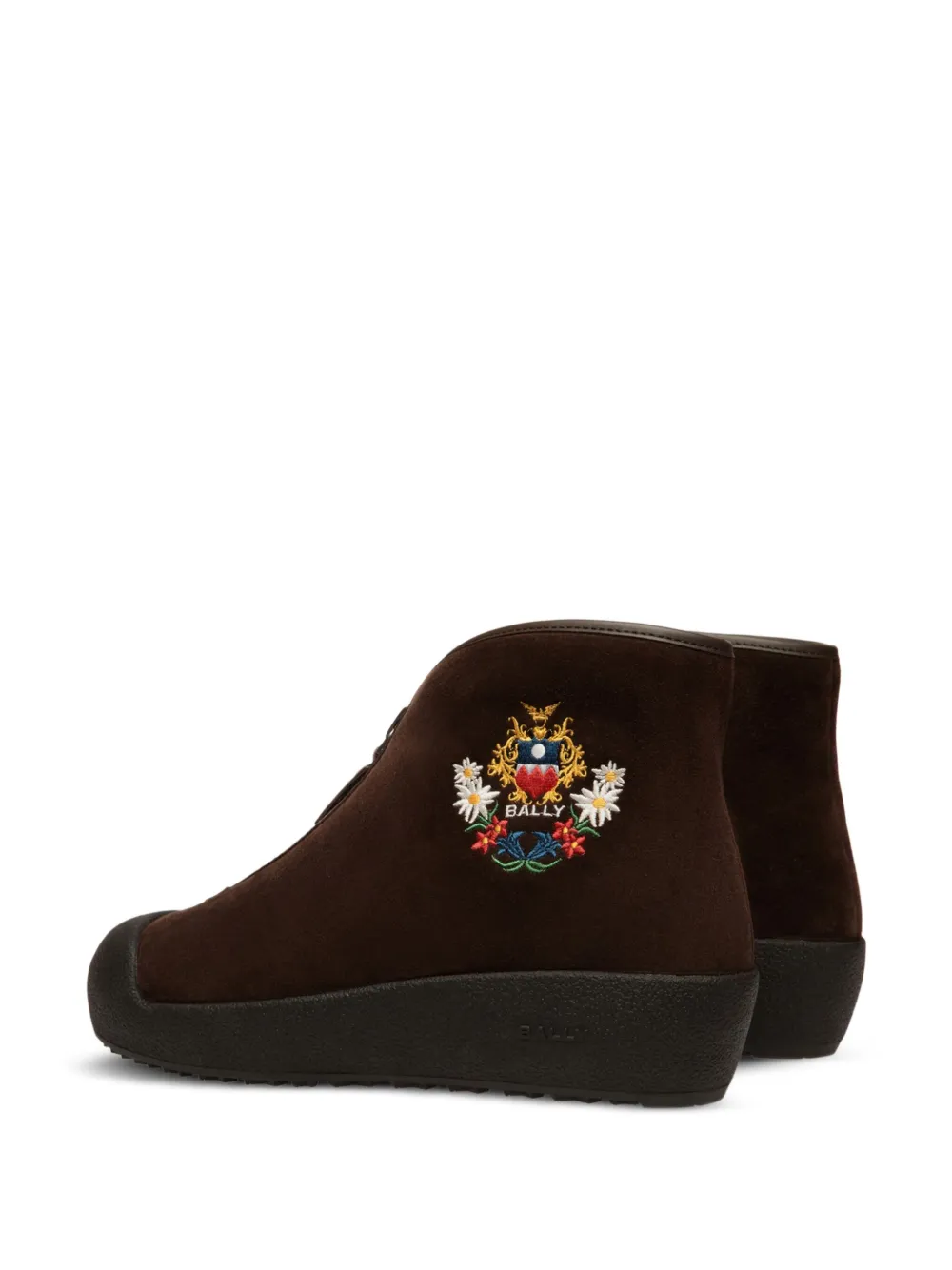 Bally embroidered-crest suede boots | Ankle Boots | Image 2