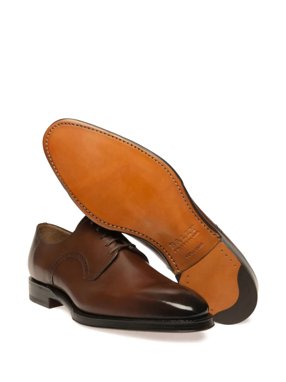 Bally Scamardo leren derby schoenen Bruin