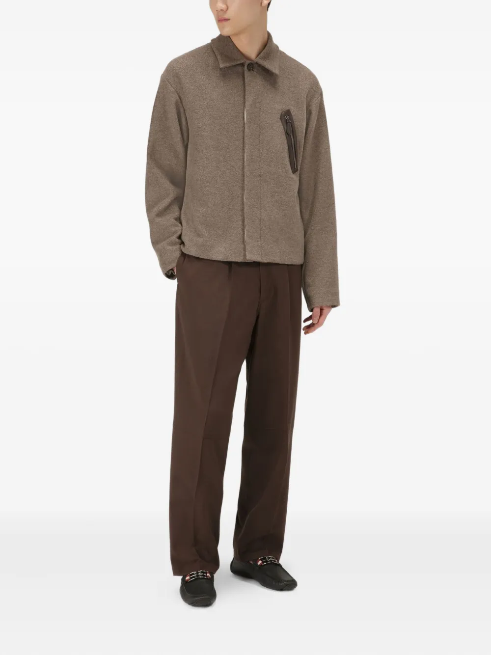 Bally Parsal leren loafers met streep Zwart