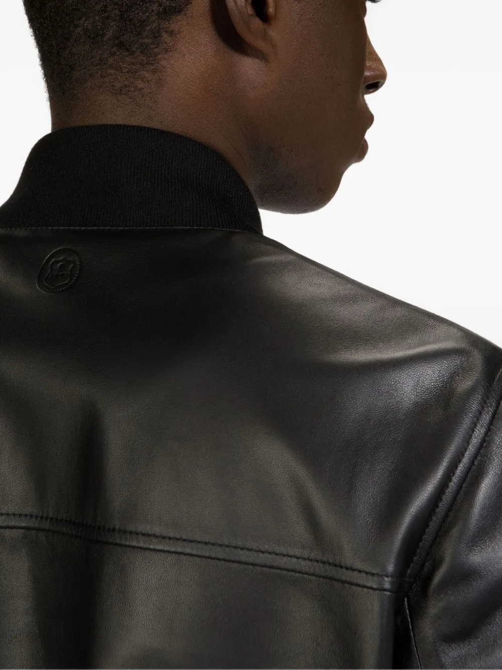 Bally Zipper Bomber Jacket In Black